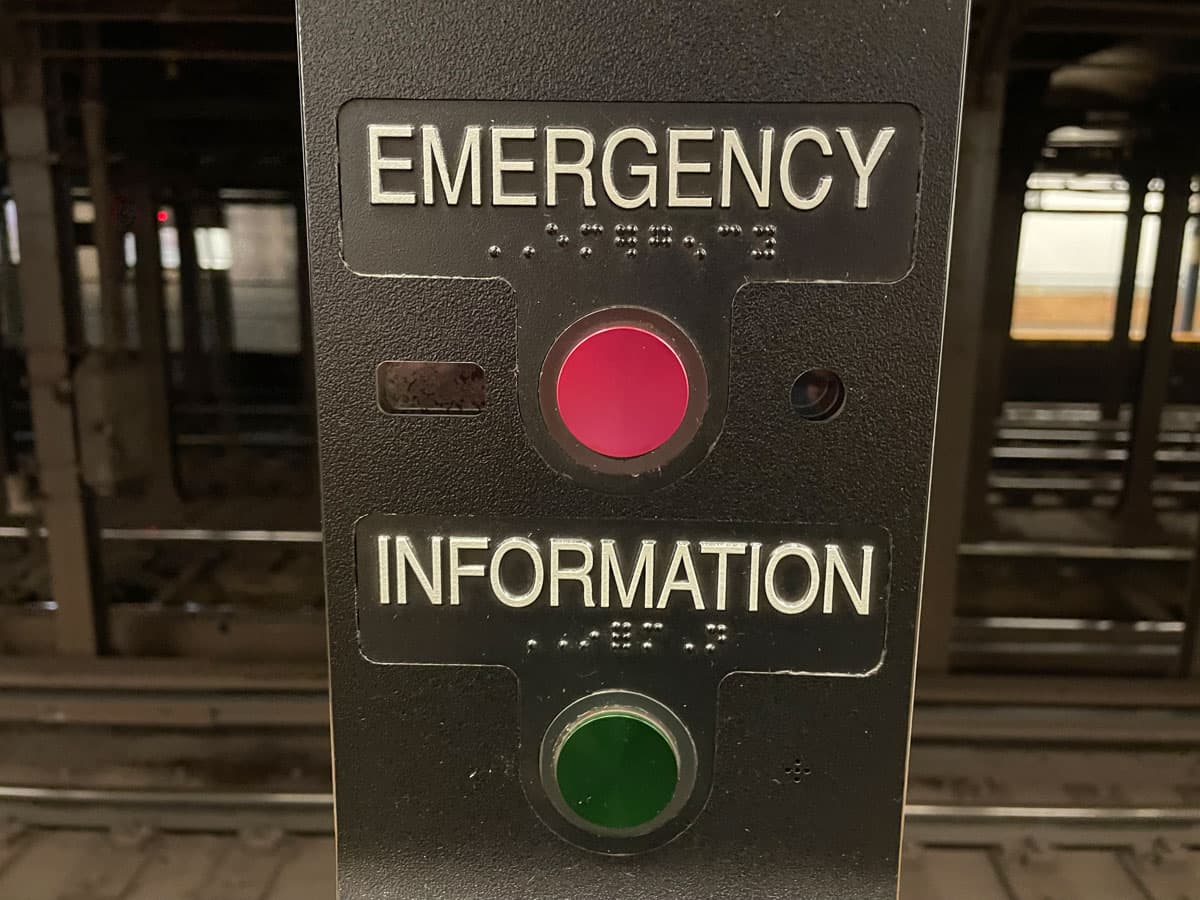 Found on a security station in the subway. Looks like it might have a camera as well