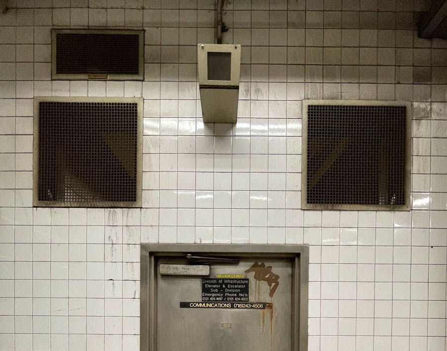 Camera above subway office/storage thumbnail