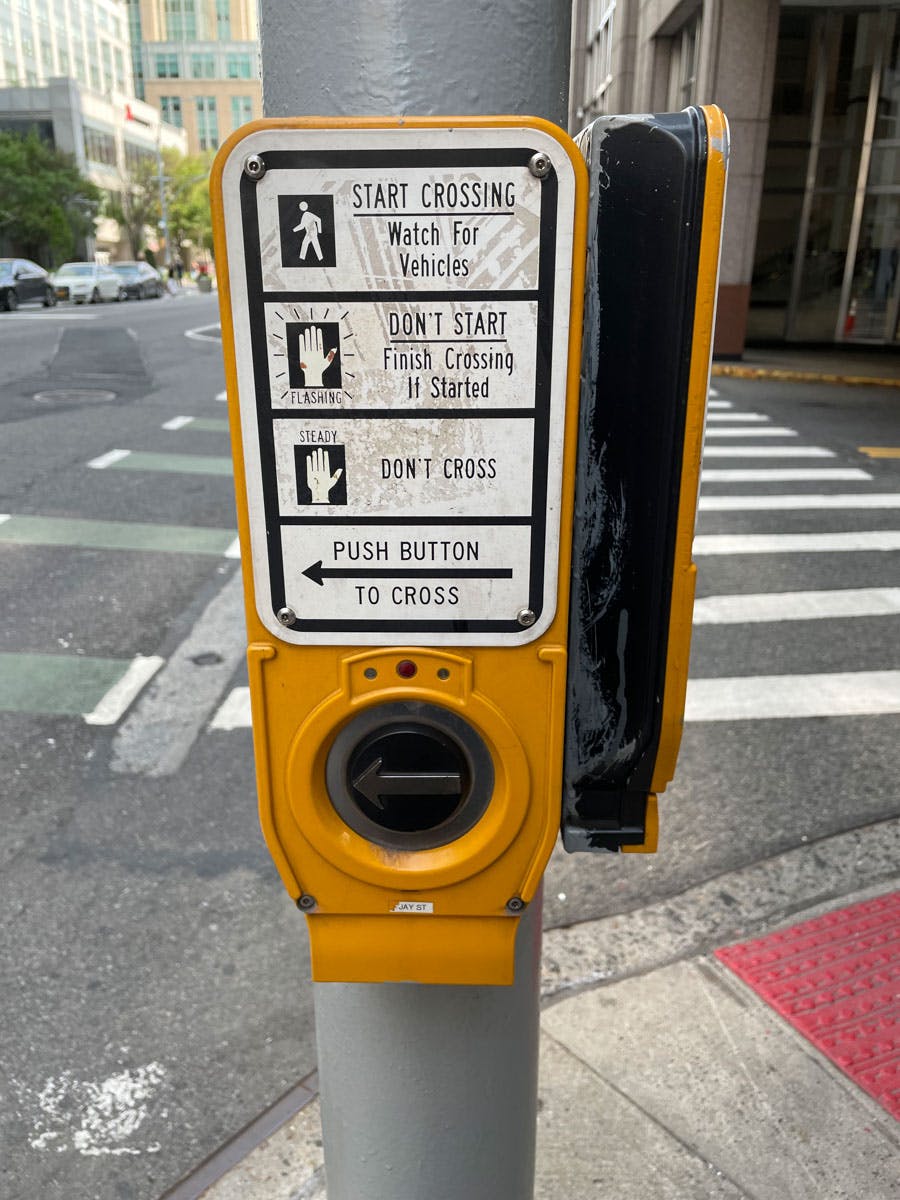 Crosswalk button