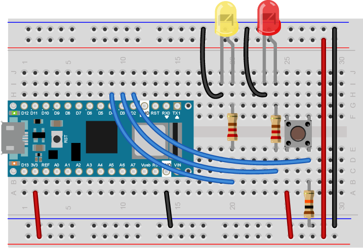 The final arduino circuit we were intended to build